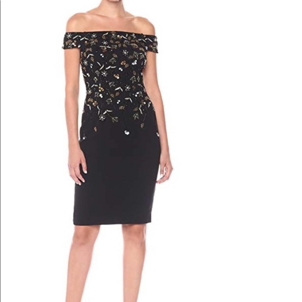 Adrianna Papell off shoulder dress, 6